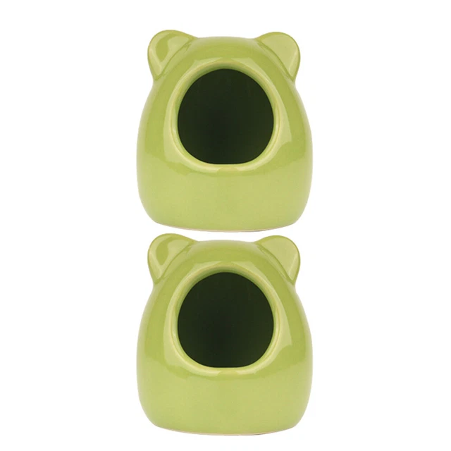2 Pcs Hamster Kühlbett Haustier Nest Keramik Meerschweinchen Käfig Kleine Tiere