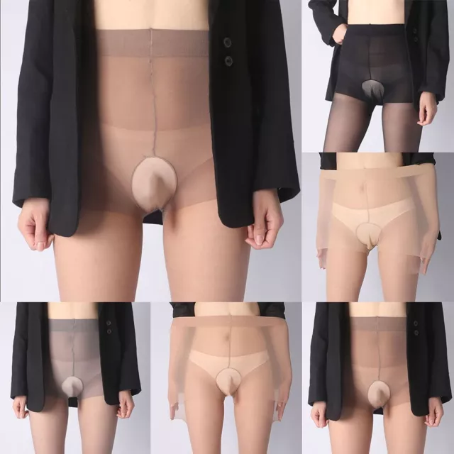 Slimming Breathable Mesh Socks for Men Nightclub See Through Stockings