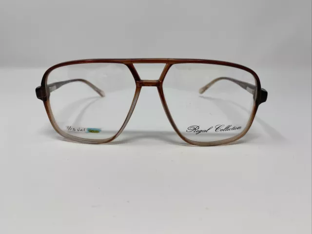 Regal Collection Eyeglasses Frame BILL 58-18-145 Brown Fade Full Rim BX61