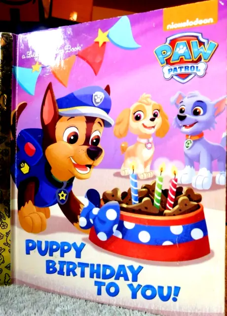 Book~"Puppy Birthday To You!" A Little Golden Book Nickelodeon Paw Patrol