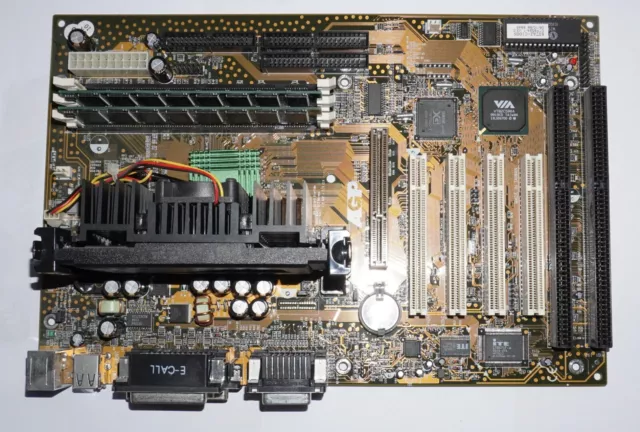 Mainboard Slot 1 Chaintech 6VTA2-C100N Pentium III RAM 64 PC Computer retro alt