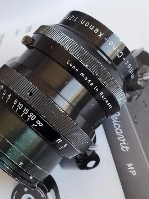 Objectif Cinéma Schneider Kreuznach Cine-Xenon F/2 75mm – Monture Arriflex, état Correct