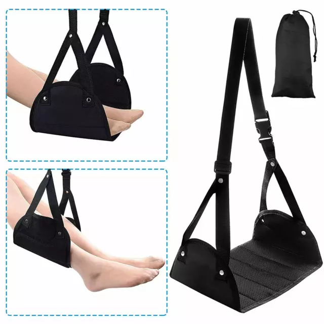1-3 Pack Portable Foot Rest Relax Travel Hammock Carry Flight Leg Airplane Pad