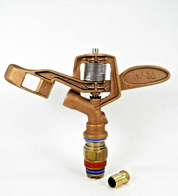 VYRSA #46 Low Angle Impact Sprinkler – 3/4" Under Tree Pivot, Wind Fighter Nozzle – Made In Spain