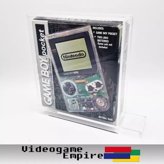 1x ACRYL BOX CASE UV Nintendo Game Boy POCKET Konsole OVP Schutzhülle Protector