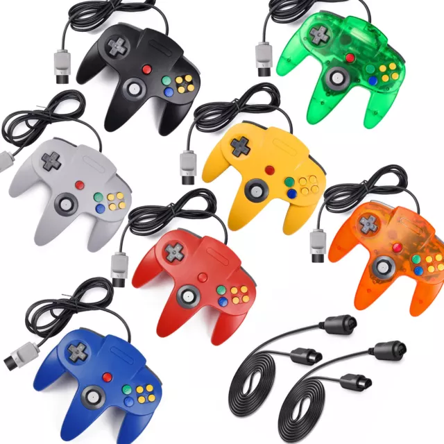 Classic N64 Controller USB Wired GamePad Kontroller für Nintendo 64 PC Raspberry 3