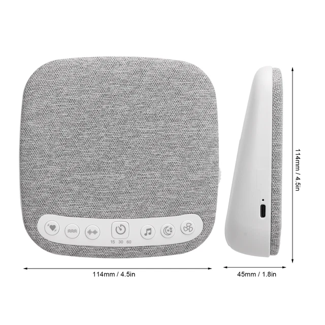 Máquina de sonido de ruido blanco de 18 sonidos temporizador de apagado automático descanso calzoncillo bebé EE. UU.