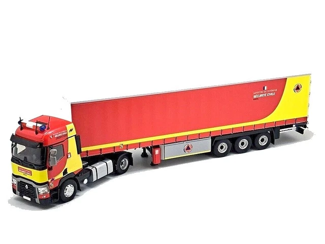 Eligor 1/43 Renault T460 Semi Tautliner TPS Guy Casset – Collection