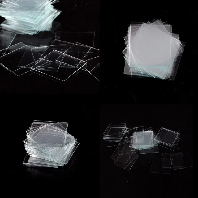100 pcs Glass Micro Cover Slips 18x18mm - Microscope Slide Covers-7H