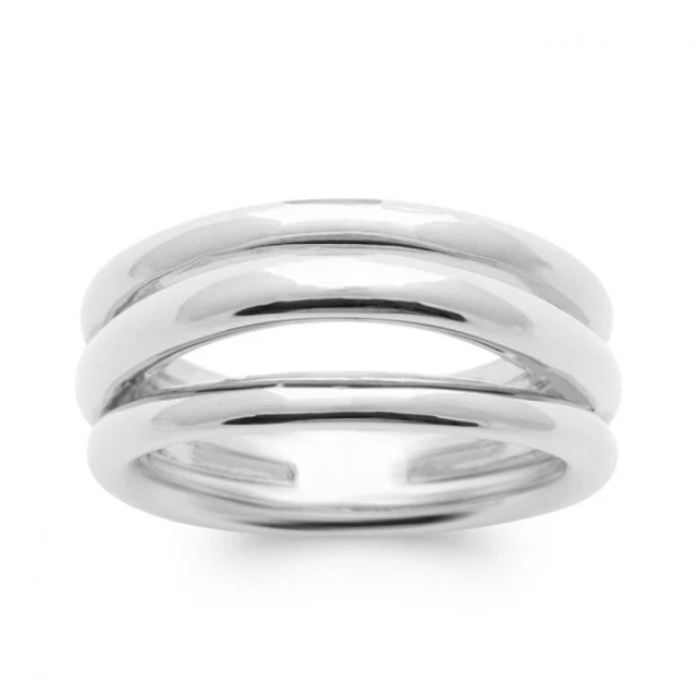 Bague Solitaire en Argent Massif 925 Rhodié avec Cristal Zirconium - Bijouxia - Tailles 50 à 60