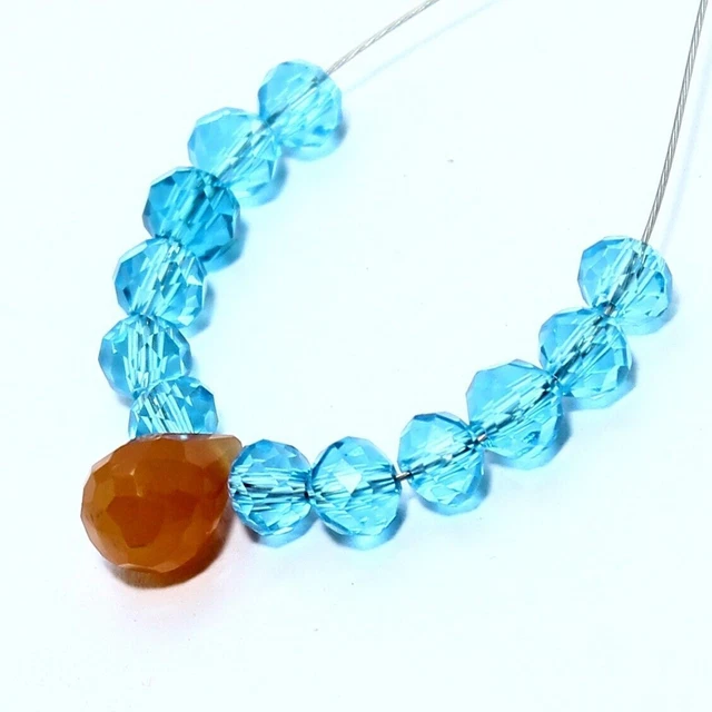 PERLES SPINELLES CARDIAQUES à Facettes Cristal Briolette Pierre Précieuse... EUR 3,00 - PicClick FR