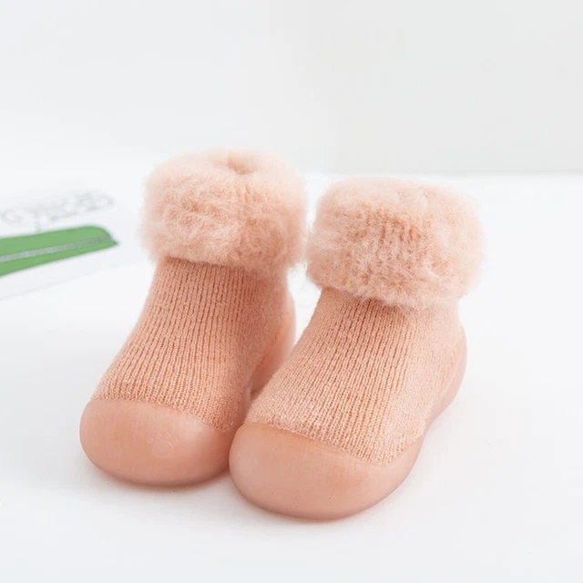 Pantofole antiscivolo bambina bambini bambini scarpe di cotone inverno caldo 2
