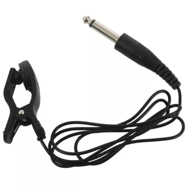 Black Universal Guitar Acoustic Clip On Pickup Piezo Contact Microphone P1F9