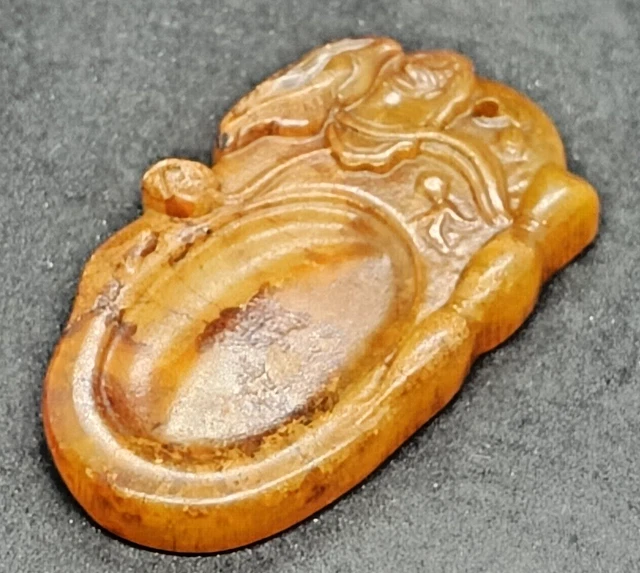 Breloque Zodiaque Chèvre/mouton En Jade Naturel Sculpté à La Main - Authentique