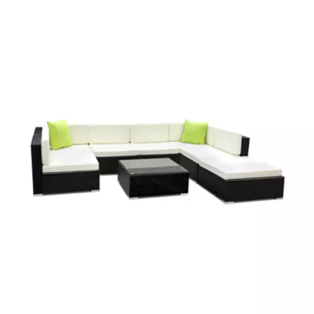 8 Piece Outdoor Furniture Set Wicker Sofa Lounge