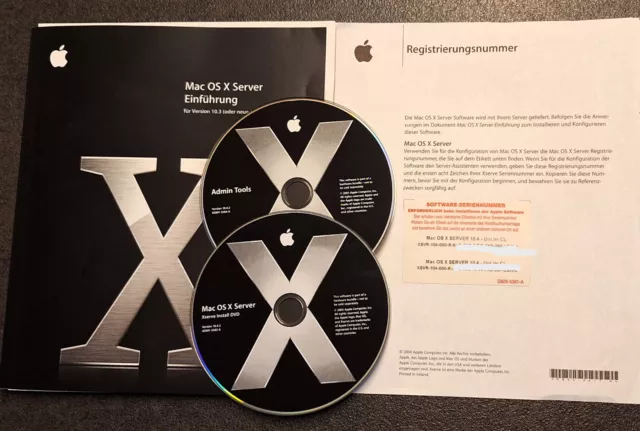 Apple Mac OS X Server 10.4.2 - Unlimited Client, Deutsch