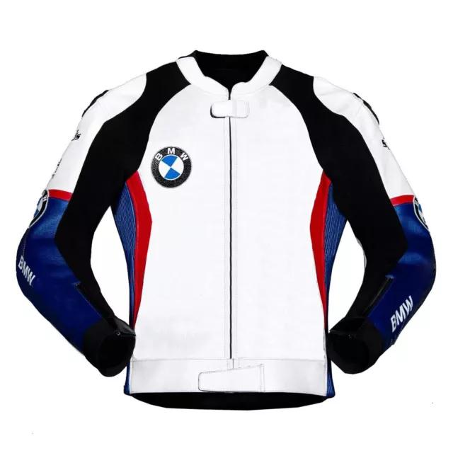 BMW Leather Jacket Men Biker Racing Jacket Motorbike/Motorcycle Jackets MOTOGP