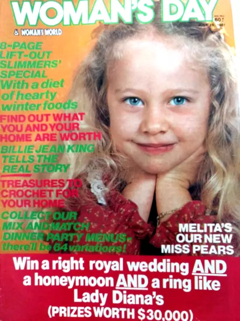 1981 Womans Day Magazine Frank Sinatra~Penelope Keith~Erin Moran~Vincent Price