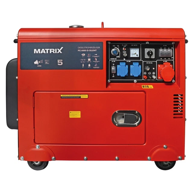 MATRIX DIESEL STROMERZEUGER Stromgenerator Notstromaggregat PG 6000-D