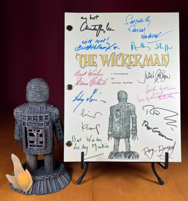 The Wicker Man Script Signed- Autograph Reprints - 120 Pages- Wicker Man 1973