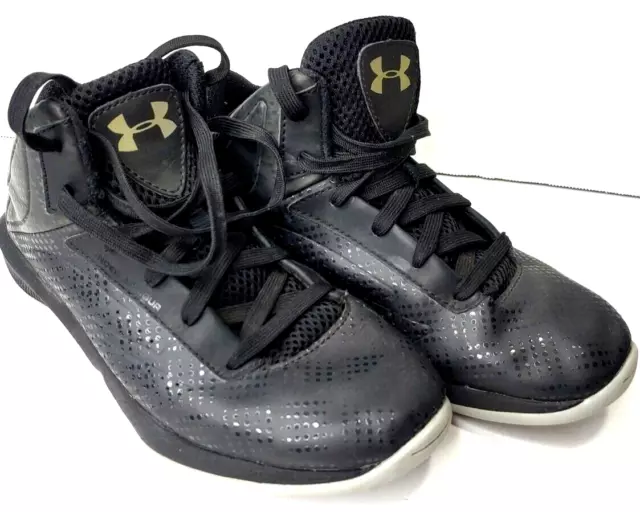 Under Armour Boys Size 4y Shoes Black Court Youth Basketball Sneakers Size Mid