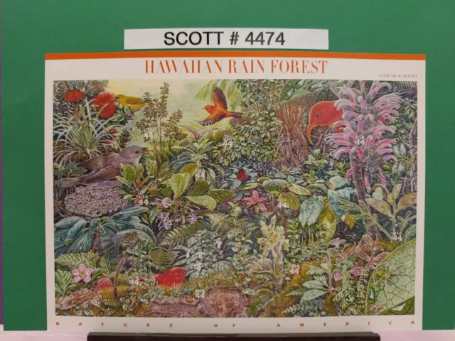 Scott # 4474-Nature Of America Series-Hawaiian Rainforest - Pane Of (10) 44 Cent