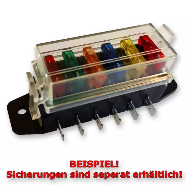 MTA UniVAL Sicherungshalter 6-fach ATO ATC KFZ Flachstecksicherung Kasten Box