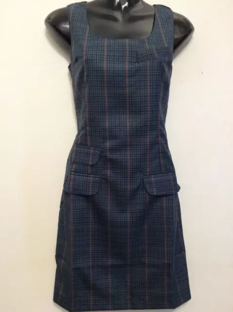 Relco Blue Tweed Pinafore Style Dress, 60's, Mod, Ska, Skin, New with tags