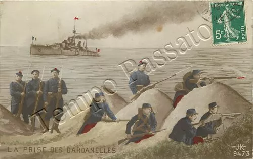 Prima guerra mondiale - Campagna di Gallipoli, presa dei Dardanelli - 1915