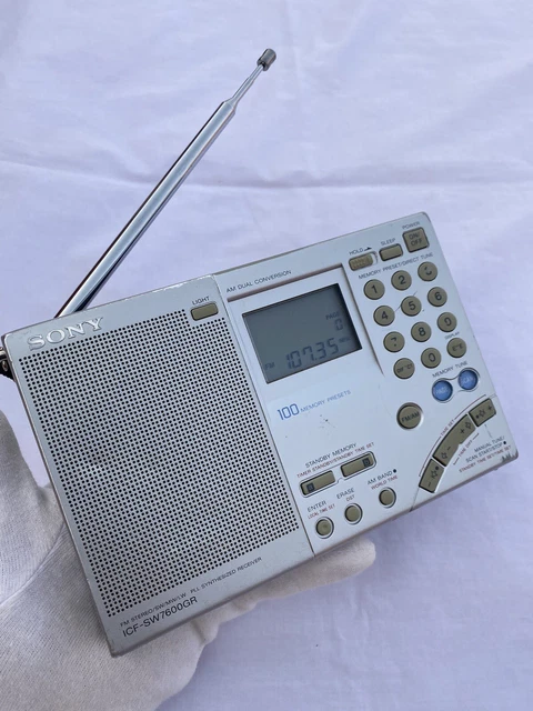 Récepteur Radio Ondes Courtes Sony ICF-2010 - AIR/FM/LW/MW/SW/PLL - Fonctionnel