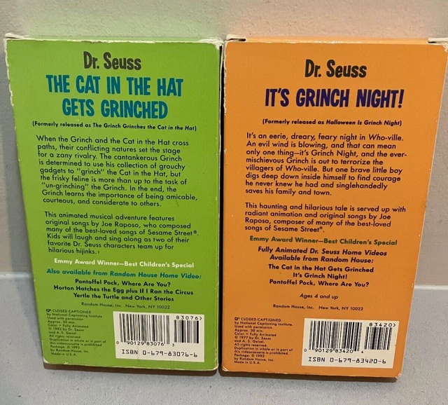 Dr Seuss The Cat In The Hat Get S Grinched Vhs 1982 C vrogue.co