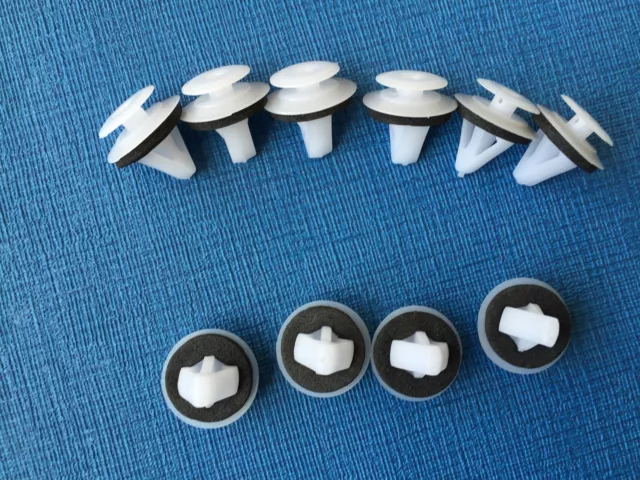 Jaguar Xf Side Skirt Moulding Bump Strip Fastener Push In Trim Clips (10Pcs)