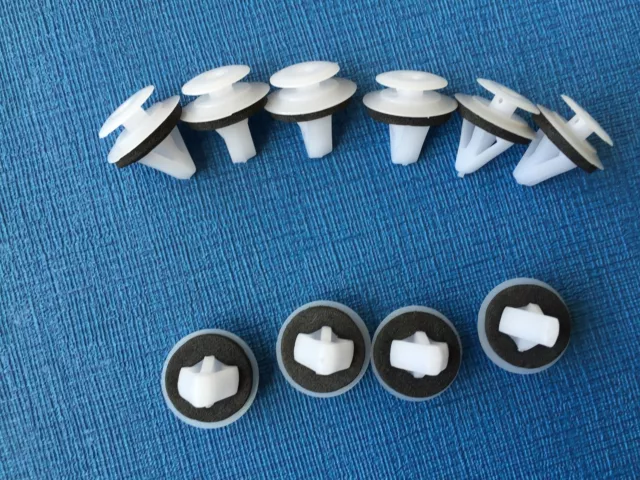 Rover 75 Side Skirt Moulding Bump Strip Fastener Push In Trim Clips (10Pcs)