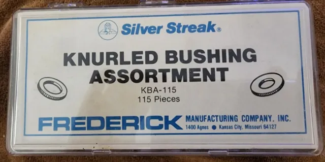 Silver Streak 115 Knurled Bushing Assortment Kba-115 Frederick Mfg Usa Nos