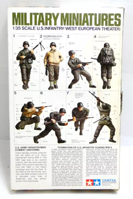 Tamiya Us Infantry West European Theater Military Miniature 1/35 Scale Maquette 2