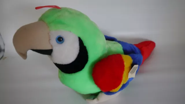 Papagei Plüschtier Stofftier  53 x 25 cm - Unbespielt