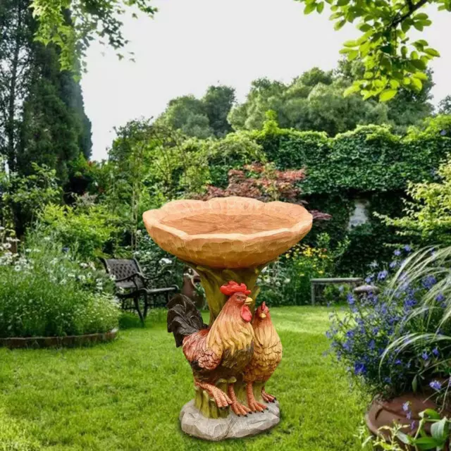 Bol de bain pour oiseaux de jardin, mangeoire en résine, Station d'alimentation