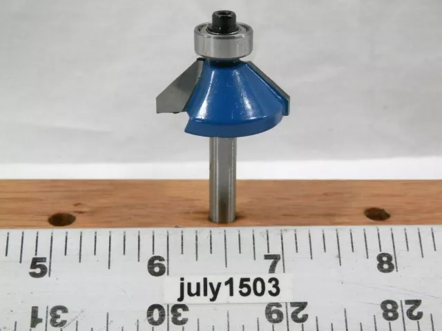 (1) NEW  1/2" 45° Chamfer Bevel Trim Carbide Tip Router Bit 1/2 Bearing k2