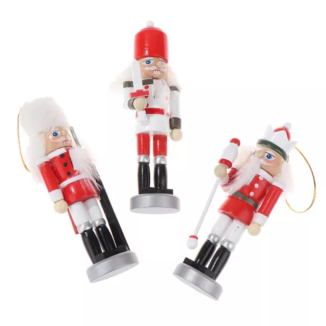 1Pc 12CM Nutcracker Puppet Soldier Pendant Doll Christmas Decor Home OrnameDC