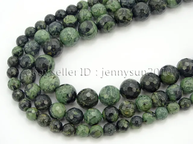Natural Kambaba Jasper Gemstone Faceted Round Beads 15'' 4mm 6mm 8mm 10mm 12mm