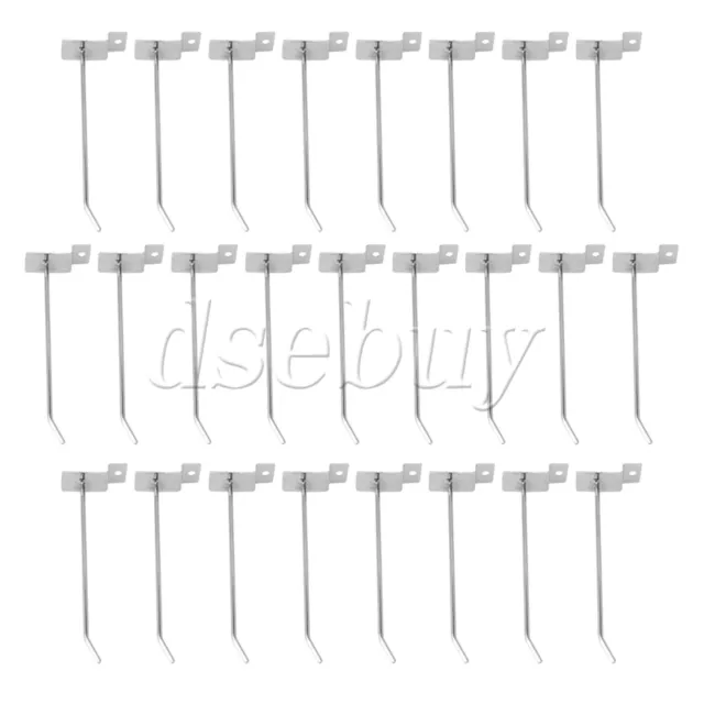 500x Slatwall Single Hook Pin Arm Shop Display Fitting Prong Hanger 15cm Length