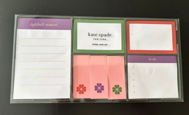 Kate Spade Sticky Note Set New In Box