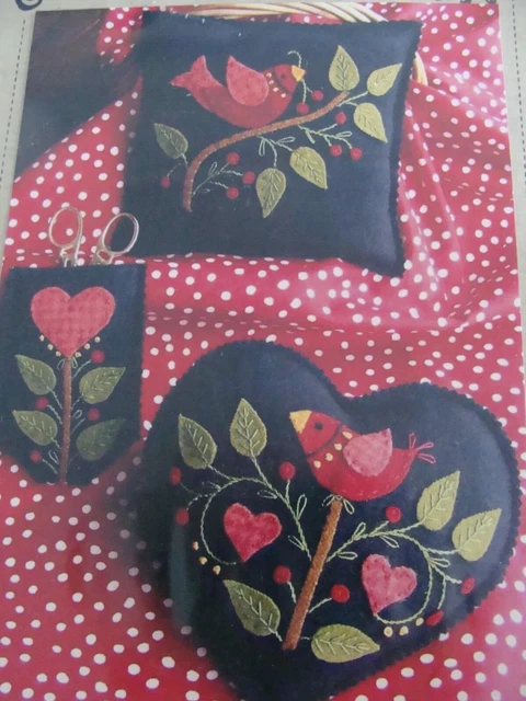 Bird Brain Designs Bordado Patrón de Acolchado 426 "Amer Needlework Set