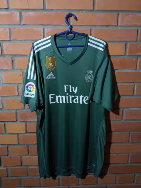 Camiseta de Fútbol Real Madrid Goalkeeper 2017 - 2018 Adidas Camisa Hombre Talla XL