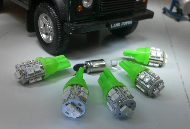 Range Rover Clock Set LAND ROVER DEFENDER 90/110 LED Dash/Speedo TDI Green including Clock ...