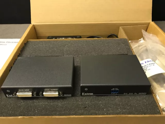 Extron DVI 201 TX RX DVI Video über Cat 5 Sender & Empfänger Set 60-734-03 2