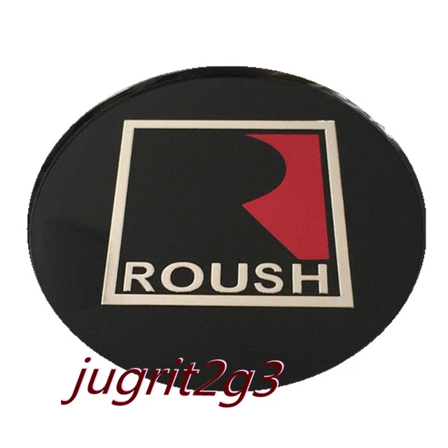 85MM Round Aluminum Badge R roush Steering Wheel Cover Trim for Mustang Shelby