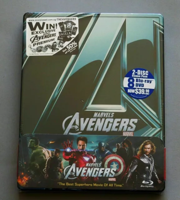 Avengers - Singapore Blu-Ray Viva Metal Box ( Not A Steelbook ) * New - Thor