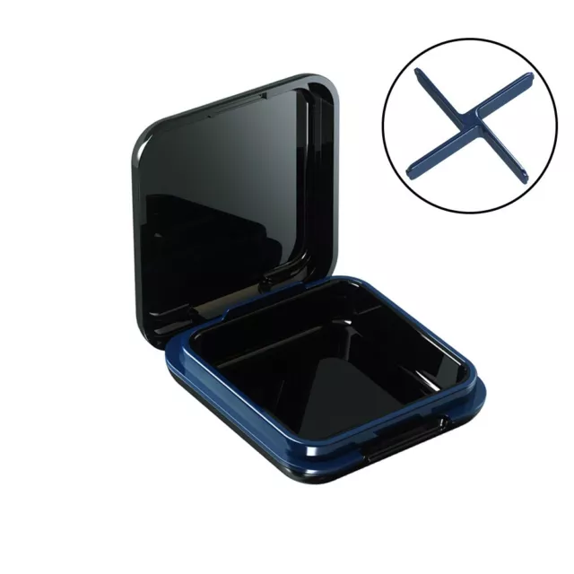 Black Denture Case Retainer Case Braces Storage Box Mouth Guard Case Strainer