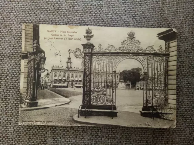 Cpa Nancy Place Stanislas Wrought Iron Grilles By Jean Lamour